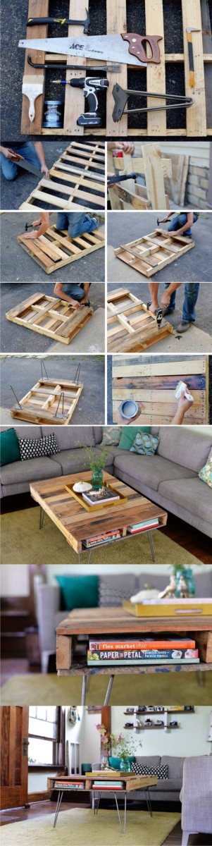 Tuto pour table basse palette