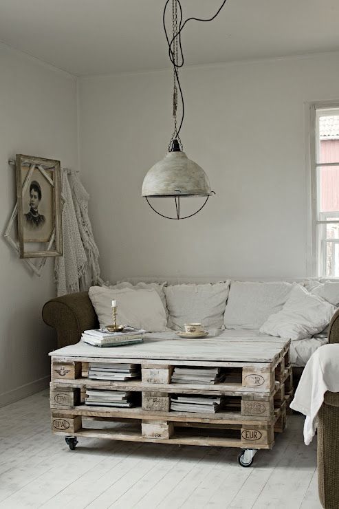 Table basse palette vintage