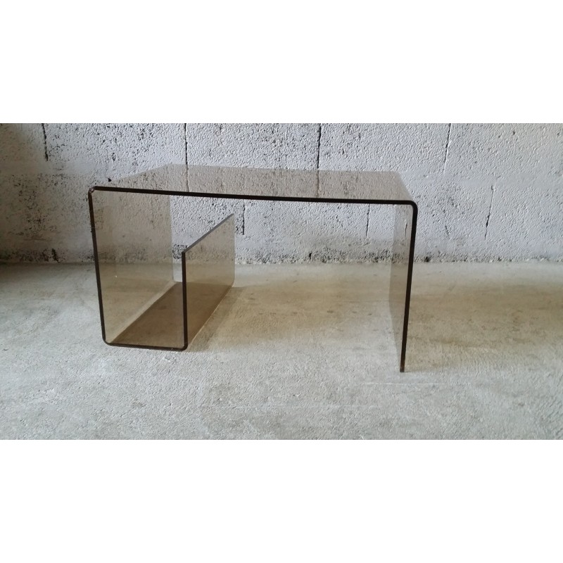 Table basse plexiglass vintage