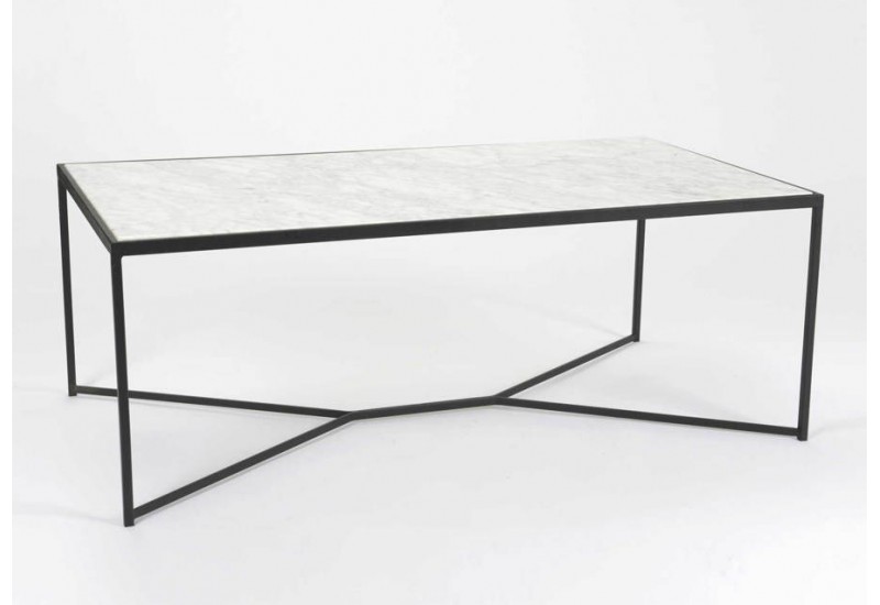 Table basse dessus marbre