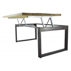 Table basse relevable style industriel
