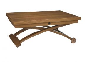 Table basse relevable extensible wengé seville