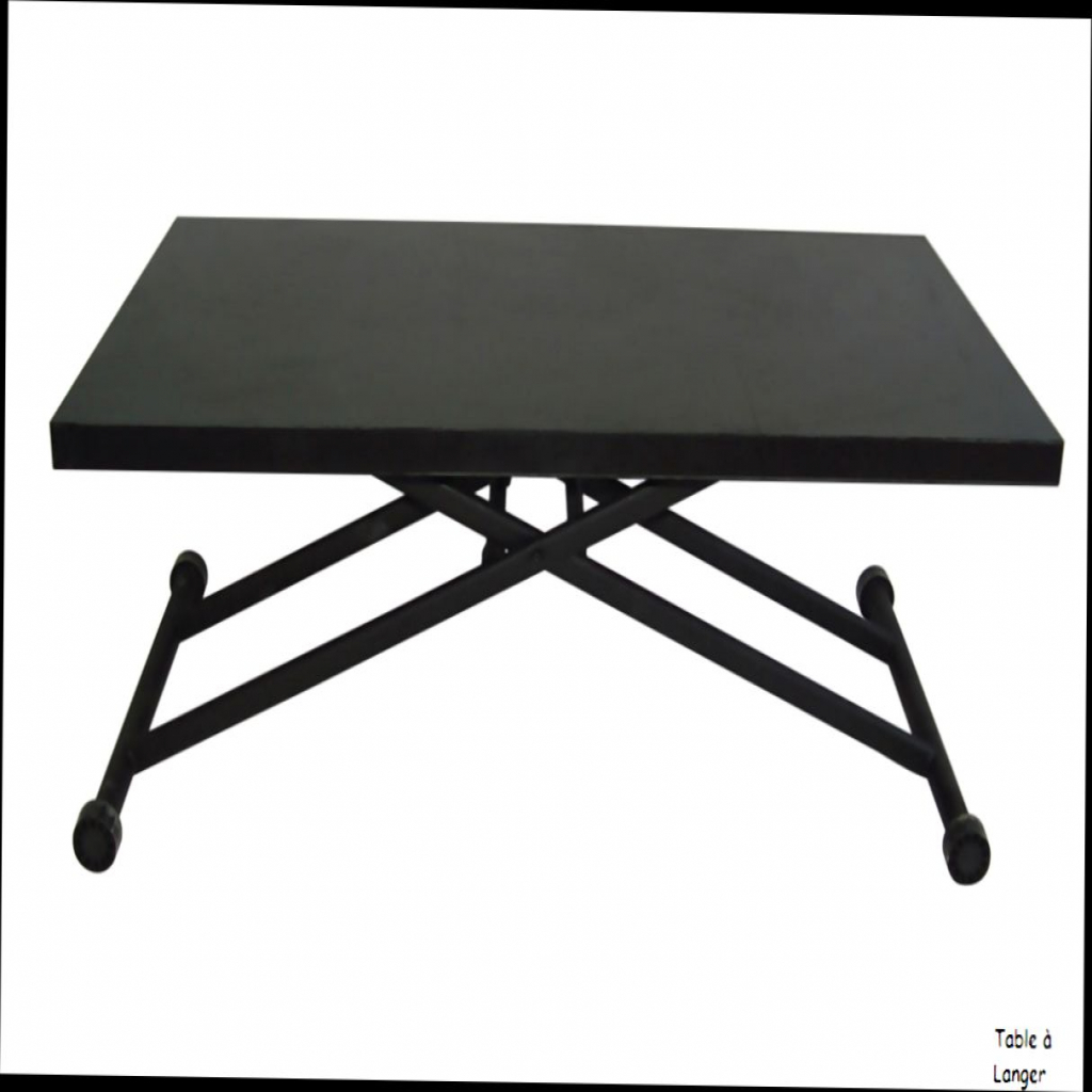 Upper table basse relevable et extensible mélamine blanc