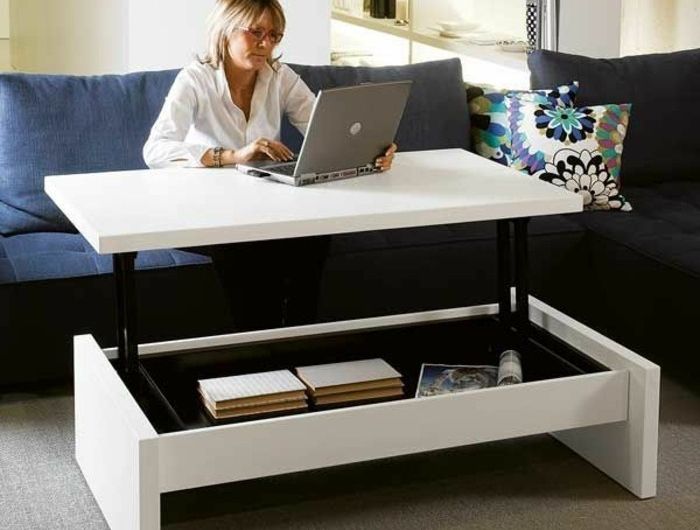 Table basse relevable novy