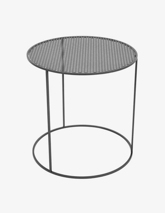 Table basse ronde en acier