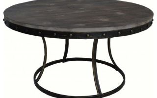 Table basse ronde haute
