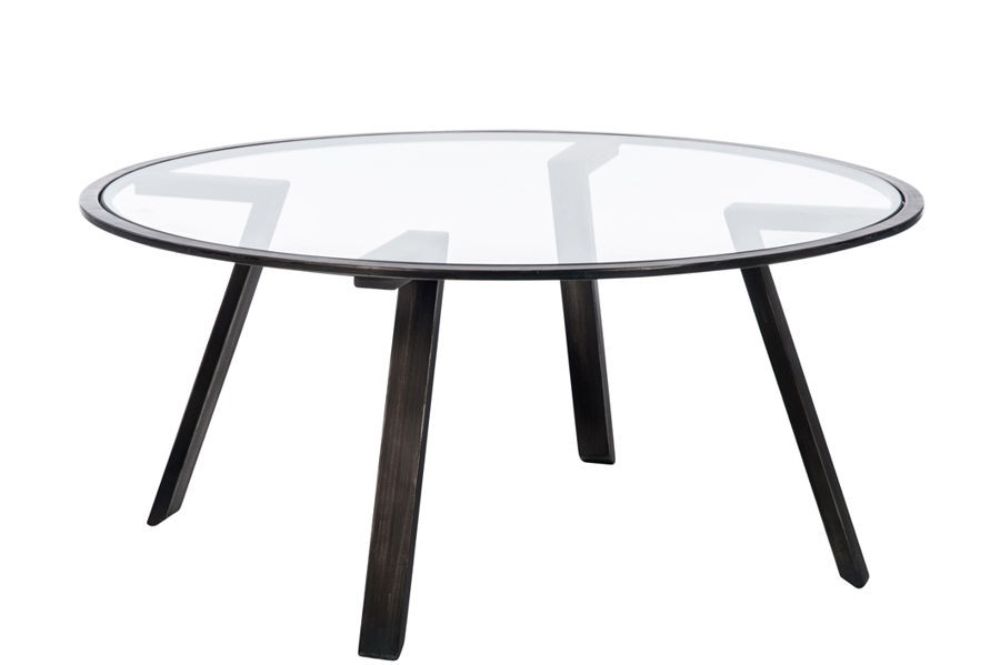 Table basse hilde ronde en verre