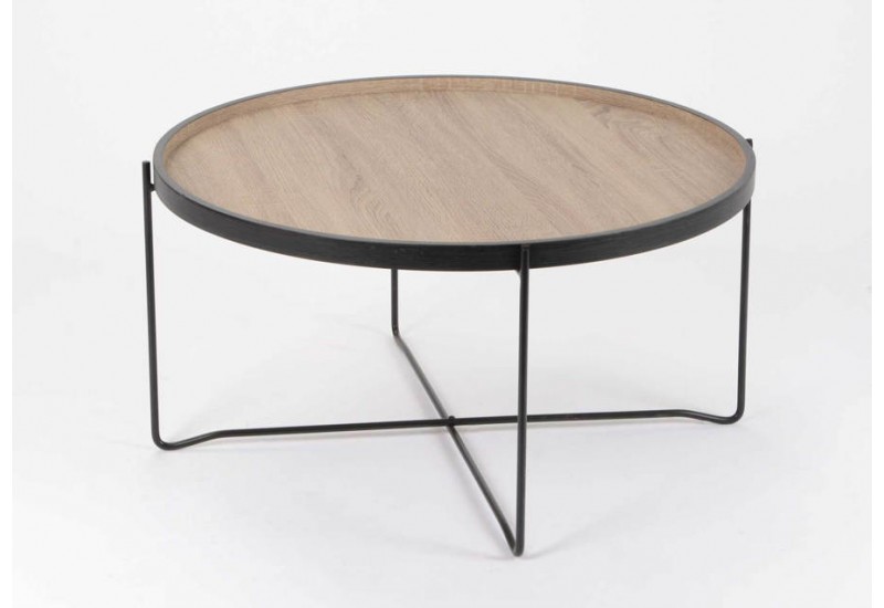 Table basse ronde metallique