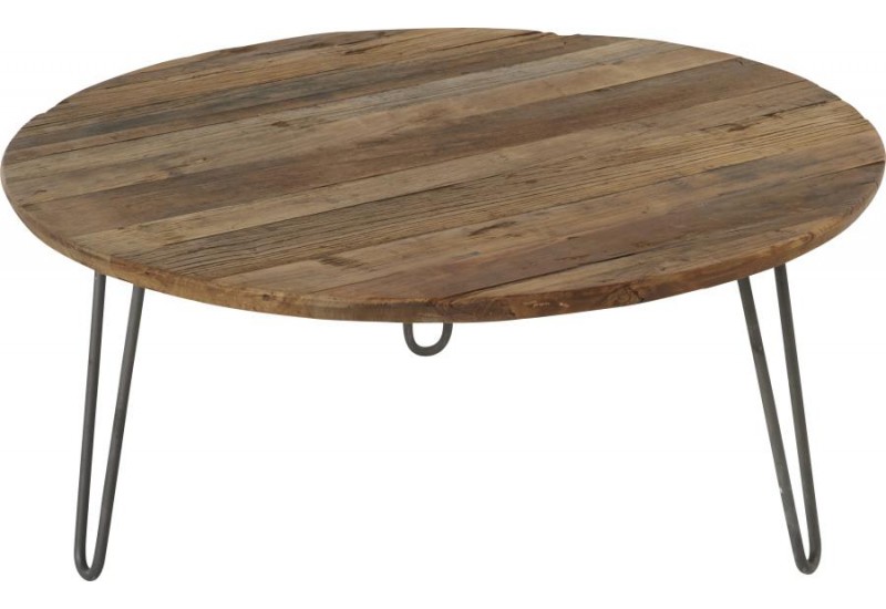 Table basse ronde vintage