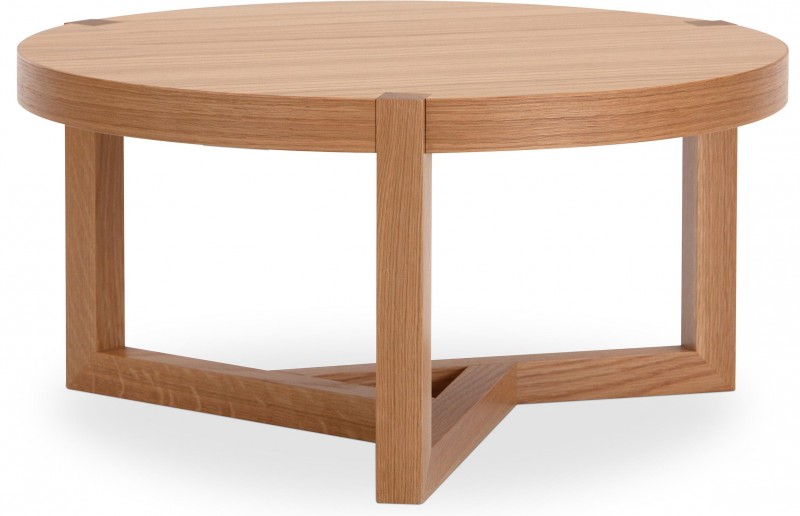 Table basse ronde naturel