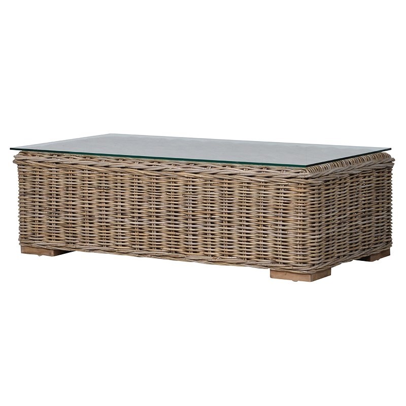 Table basse rotin