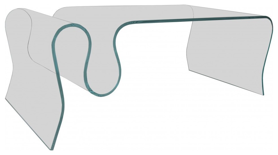 Table basse en verre avec porte revue