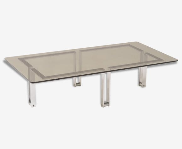 Table basse vintage acier