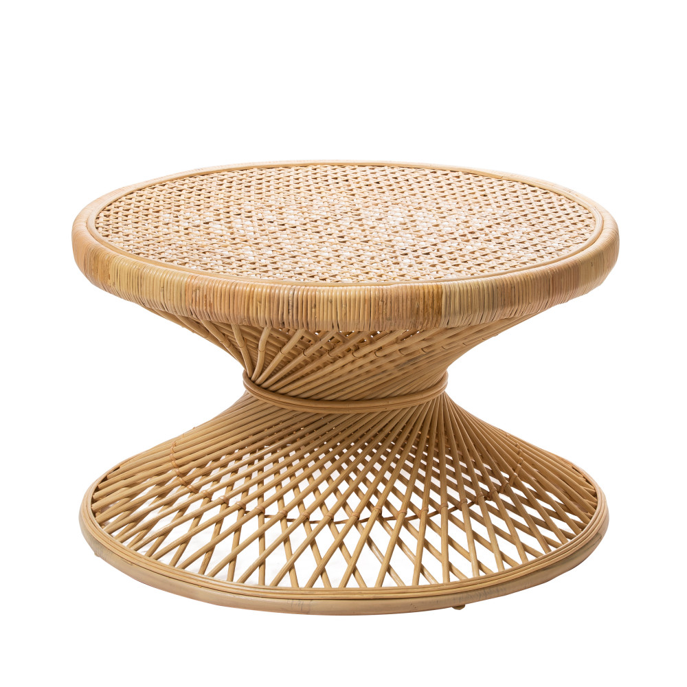 Table basse en rotin