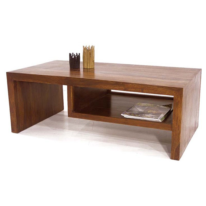 Table basse zen bois