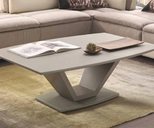 Table basse en verre couleur