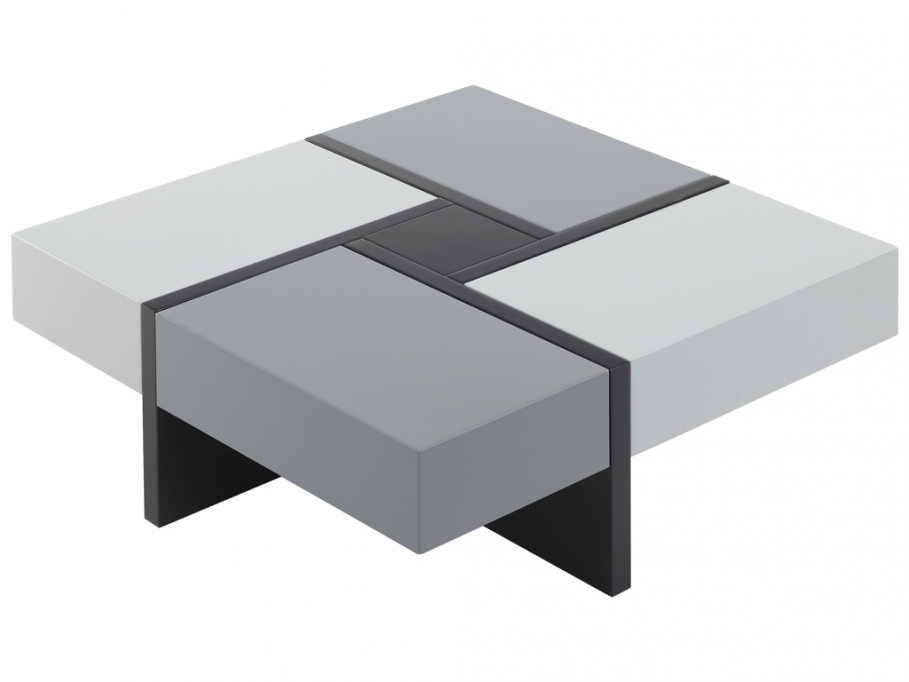 Table basse grise design pas cher