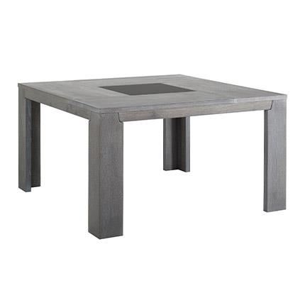 Table basse carree chene gris