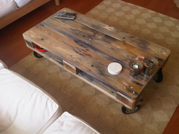 Table basse en palette a faire soi meme