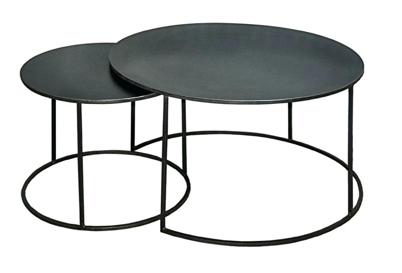 Table basse gigogne en fer