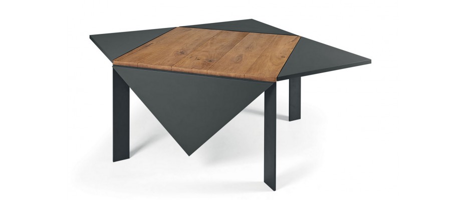 Table basse carrée extensible
