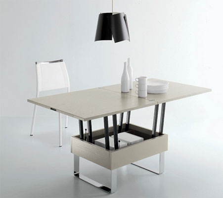 Table basse qui se transforme en table haute