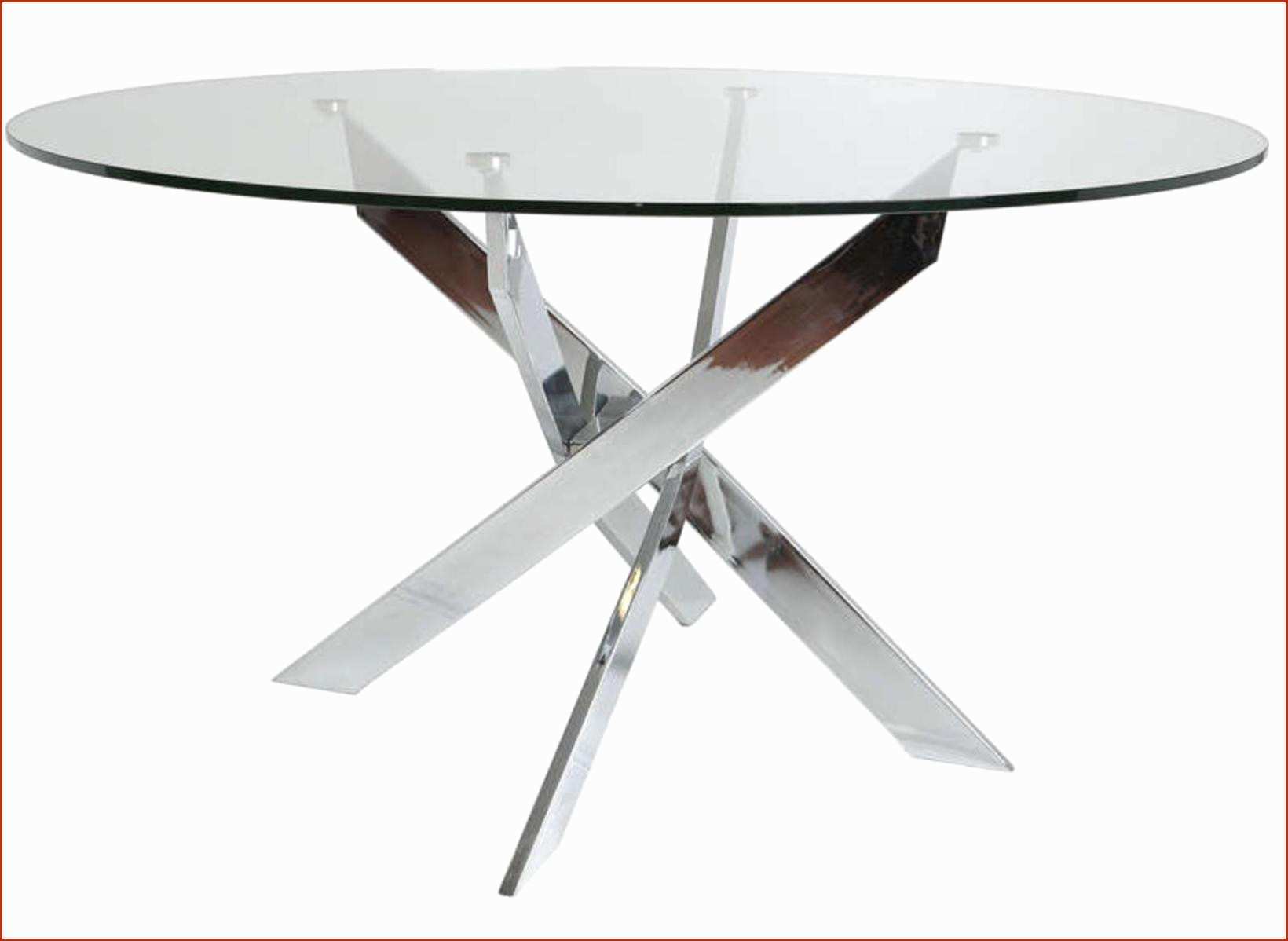 Table basse ronde verre et bois scandinave fiord