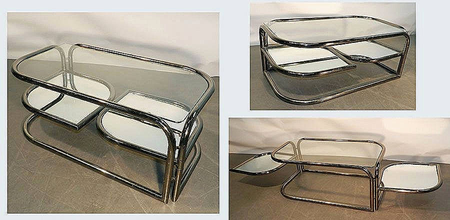 Table basse vintage metal