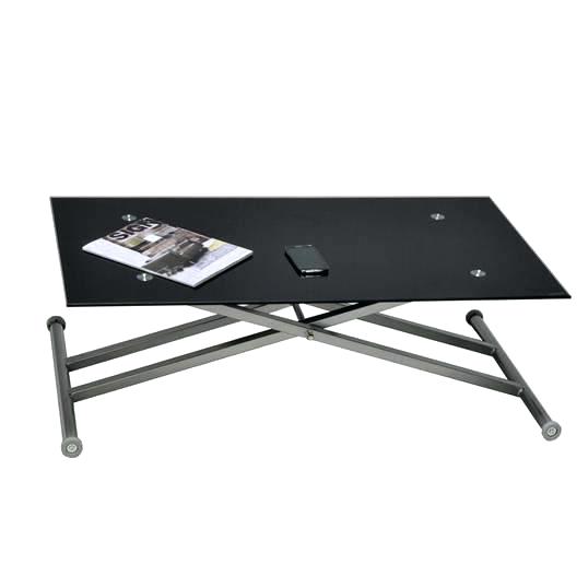 Table basse relevable manivelle