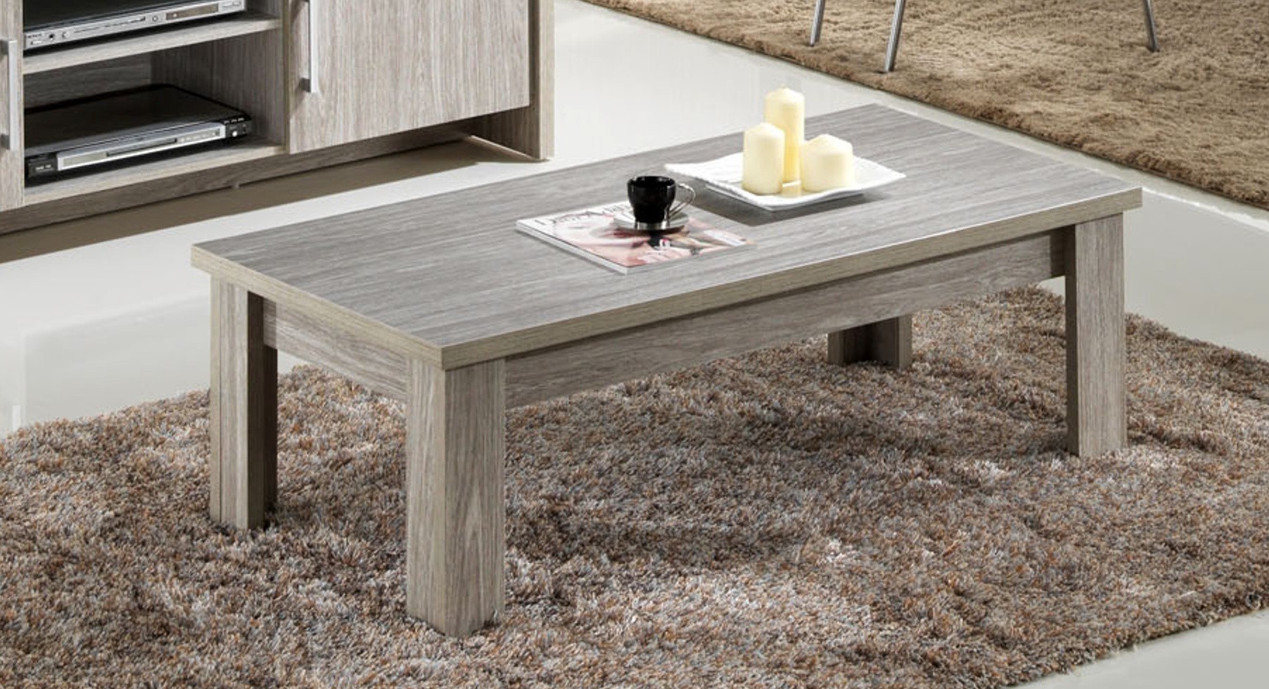 Table basse chene pas cher