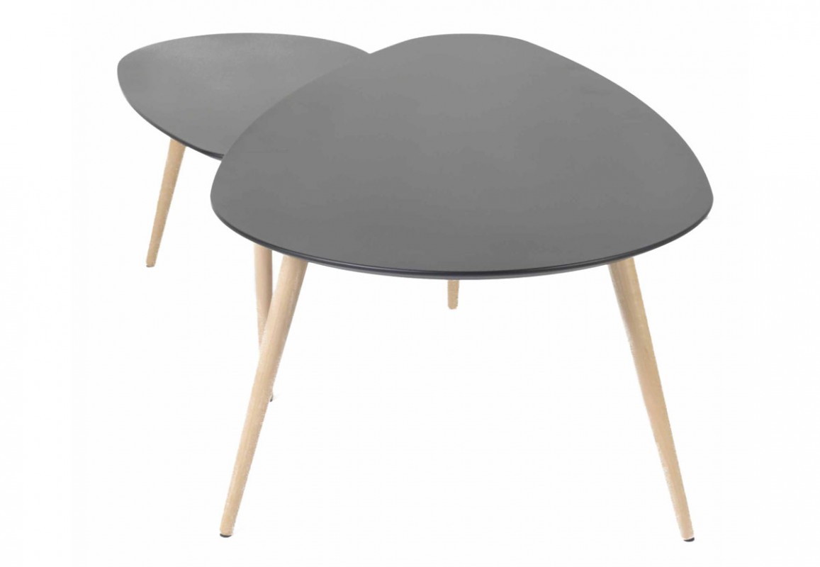 Table basse en verre gigogne pas cher