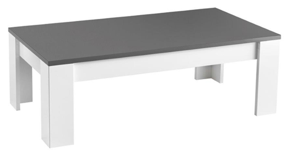 Table basse blanche et grise