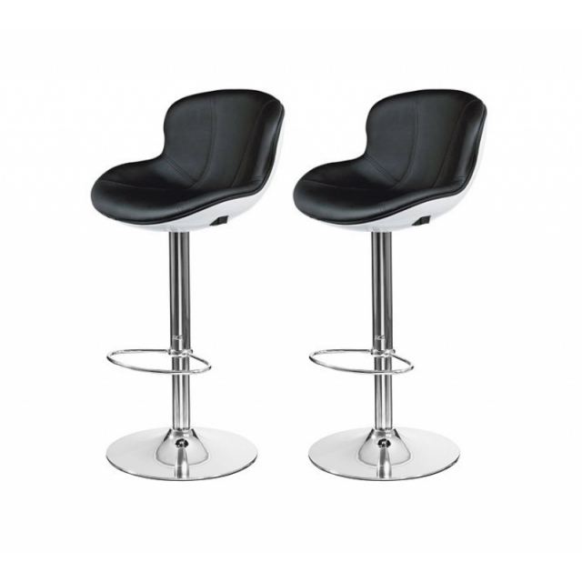 Tabouret de bar blanc noir