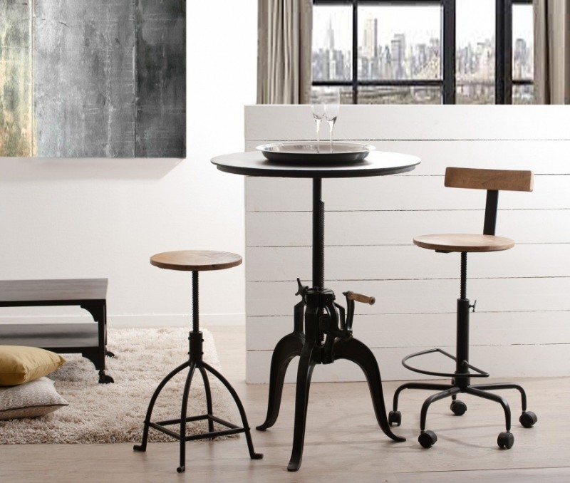 Tabouret de bar manguier