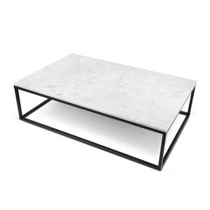 Table basse marbre acier
