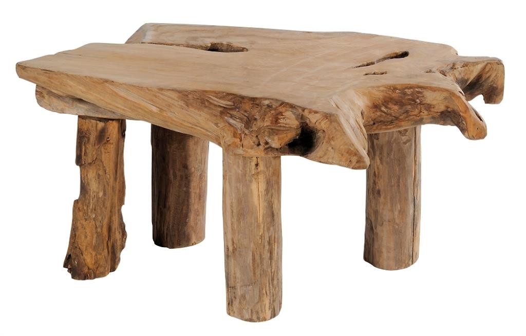 Table basse bois massif teck