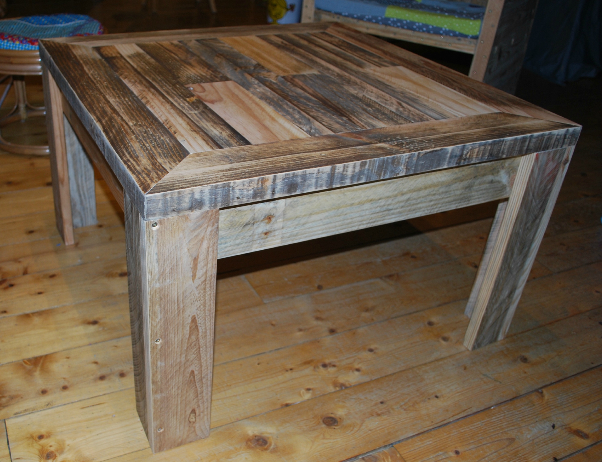 Table basse bois menuisier