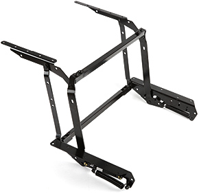 Mécanisme plateau relevable pour table basse