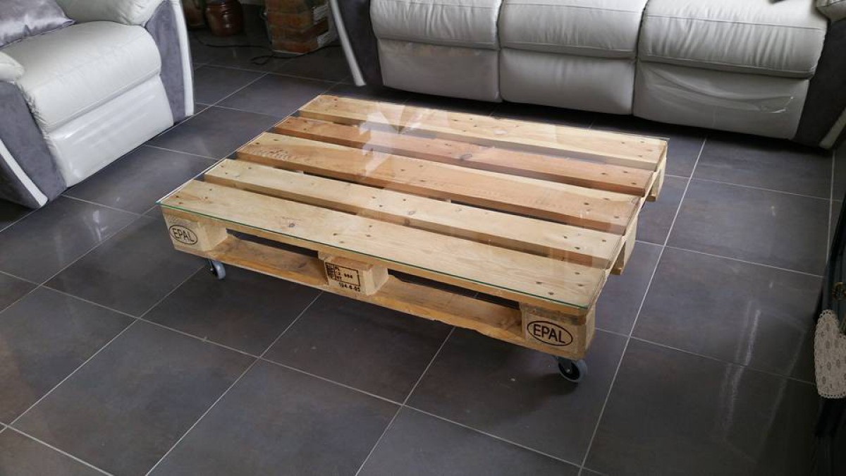 Table basse palette epal