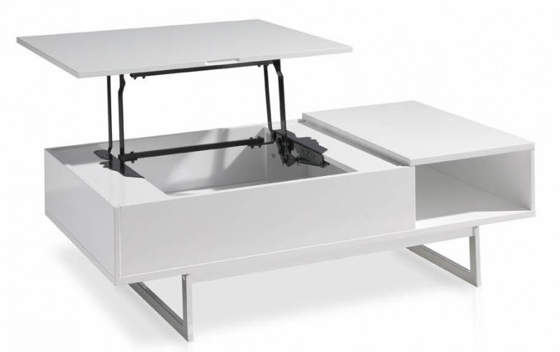 Table basse relevable orange
