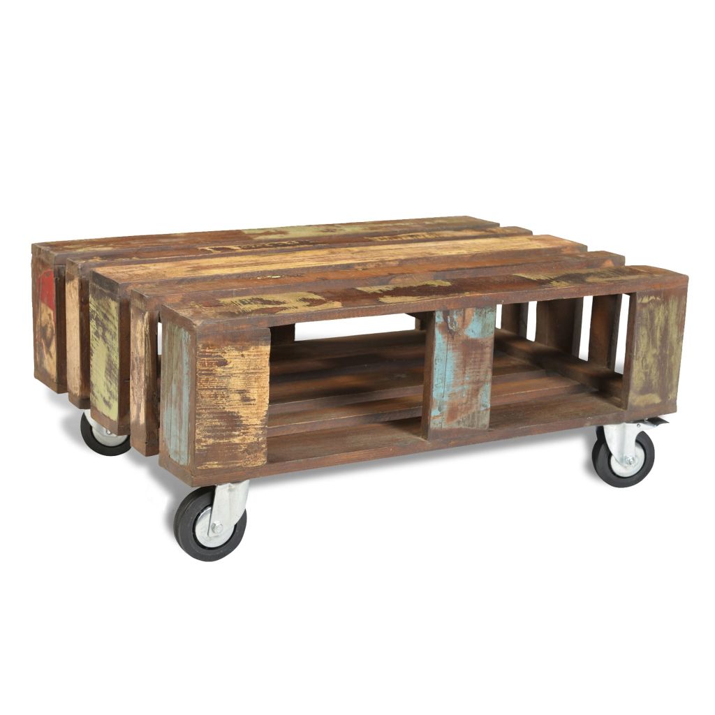 Table basse bois recyclé