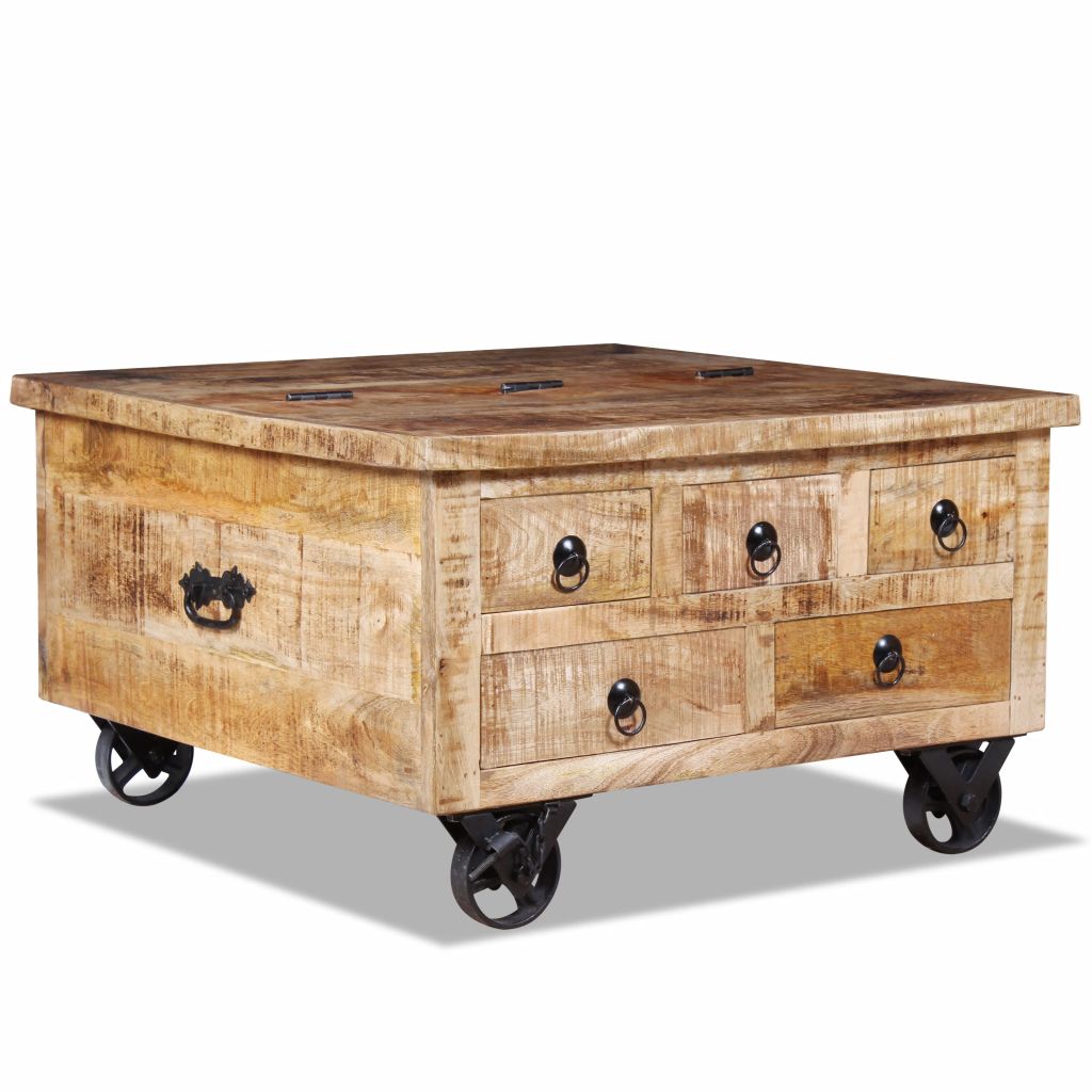Table basse 70x70 bois