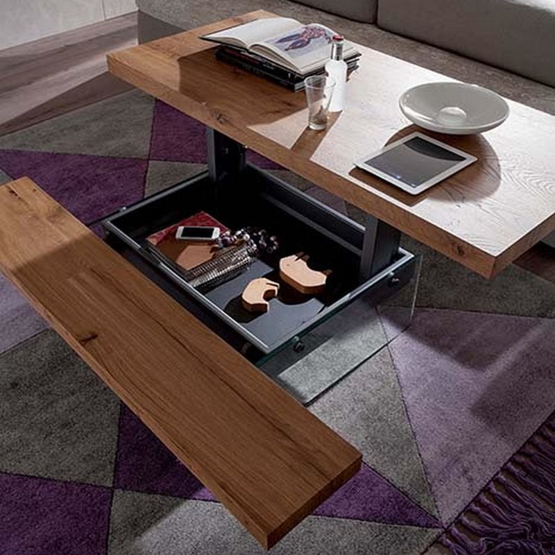 Table basse relevable ozzio