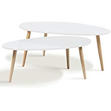 Table basse scandinave bois foncé
