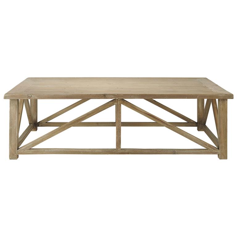 Table basse bois brut maison du monde