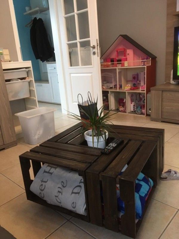 Table basse en bois et métal avec rallonge double zéro guibox