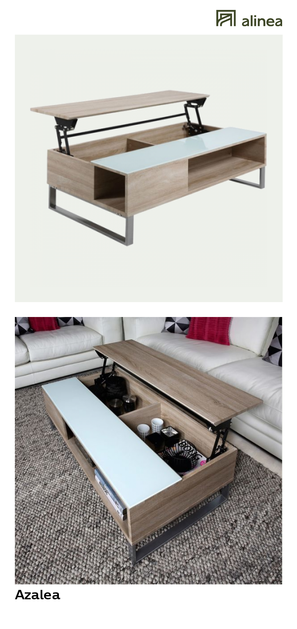 Table basse relevable azalea