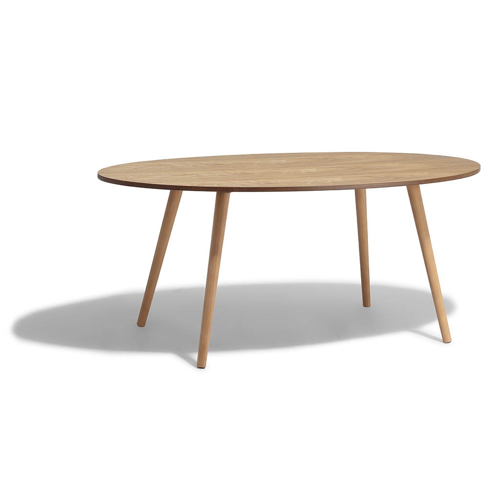 Table basse scandinave bergen blanc et bois