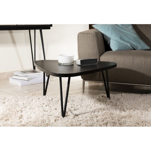 Table basse bois goutte