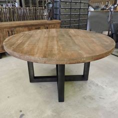 Fabriquer table basse ronde bois